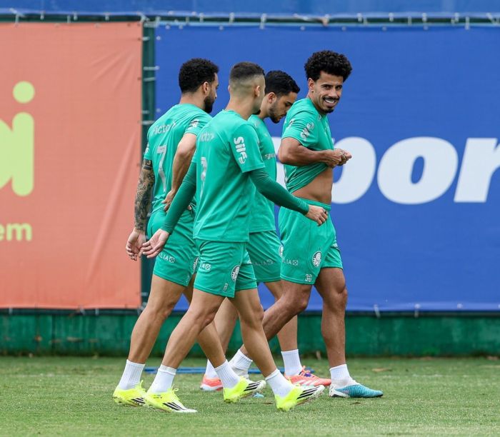 Lucas Evangelista, Andreas, Figueiredo e Felipe Anderson realizam transição física no Palmeiras Lucas Evangelista, Andreas, Figueiredo e Felipe Anderson realizam transição física no Palmeiras