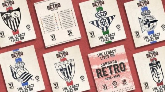 LaLiga promove evento com camisas retrô