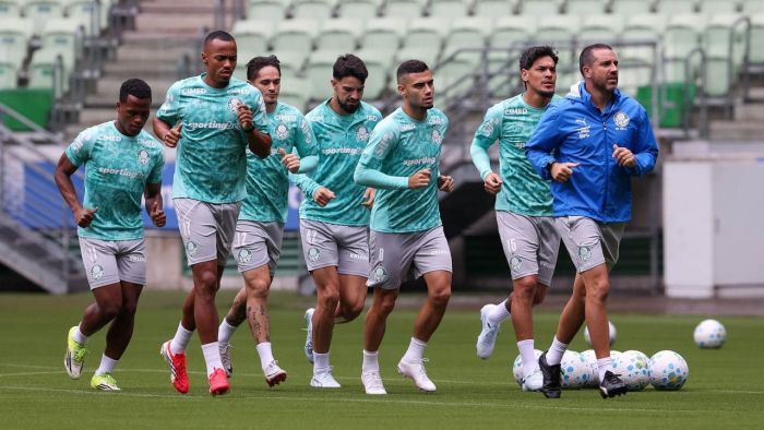 Palmeiras treina no Allianz Parque pela primeira vez