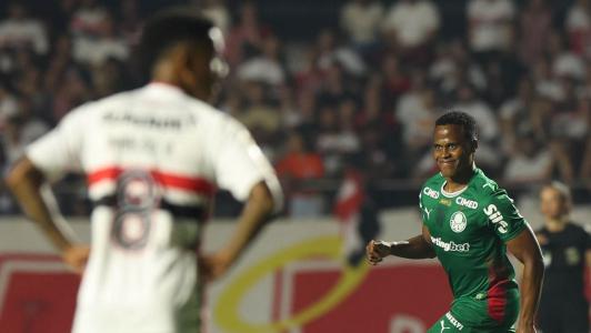 Arias balança as redes no clássico entre Palmeiras e São Paulo