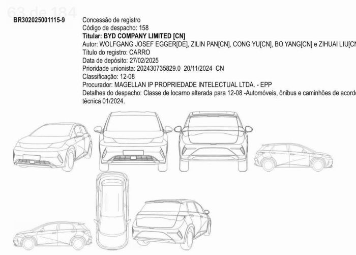 BYD Dolphin 2026 INPI