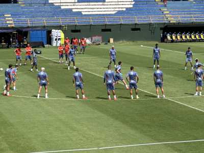 Jogadores do Cruzeiro realizam último treinamento antes da final da Sul-Americana
