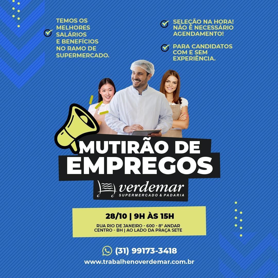 Supermercado mineiro realiza mutirão de empregos