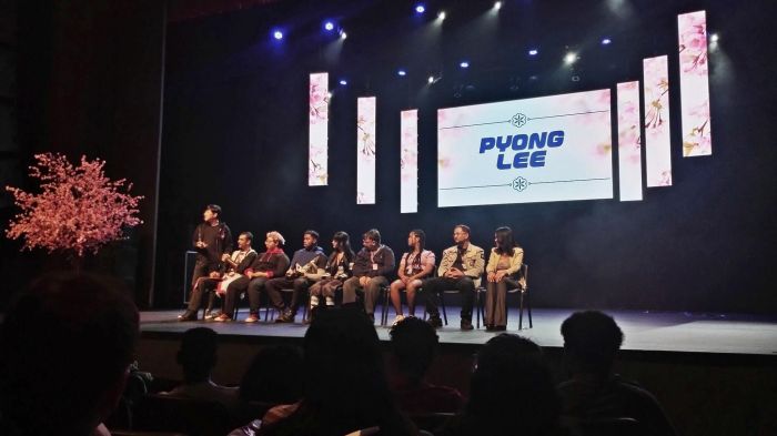 Apresentação de Pyong Lee durante o Sesc Geek.