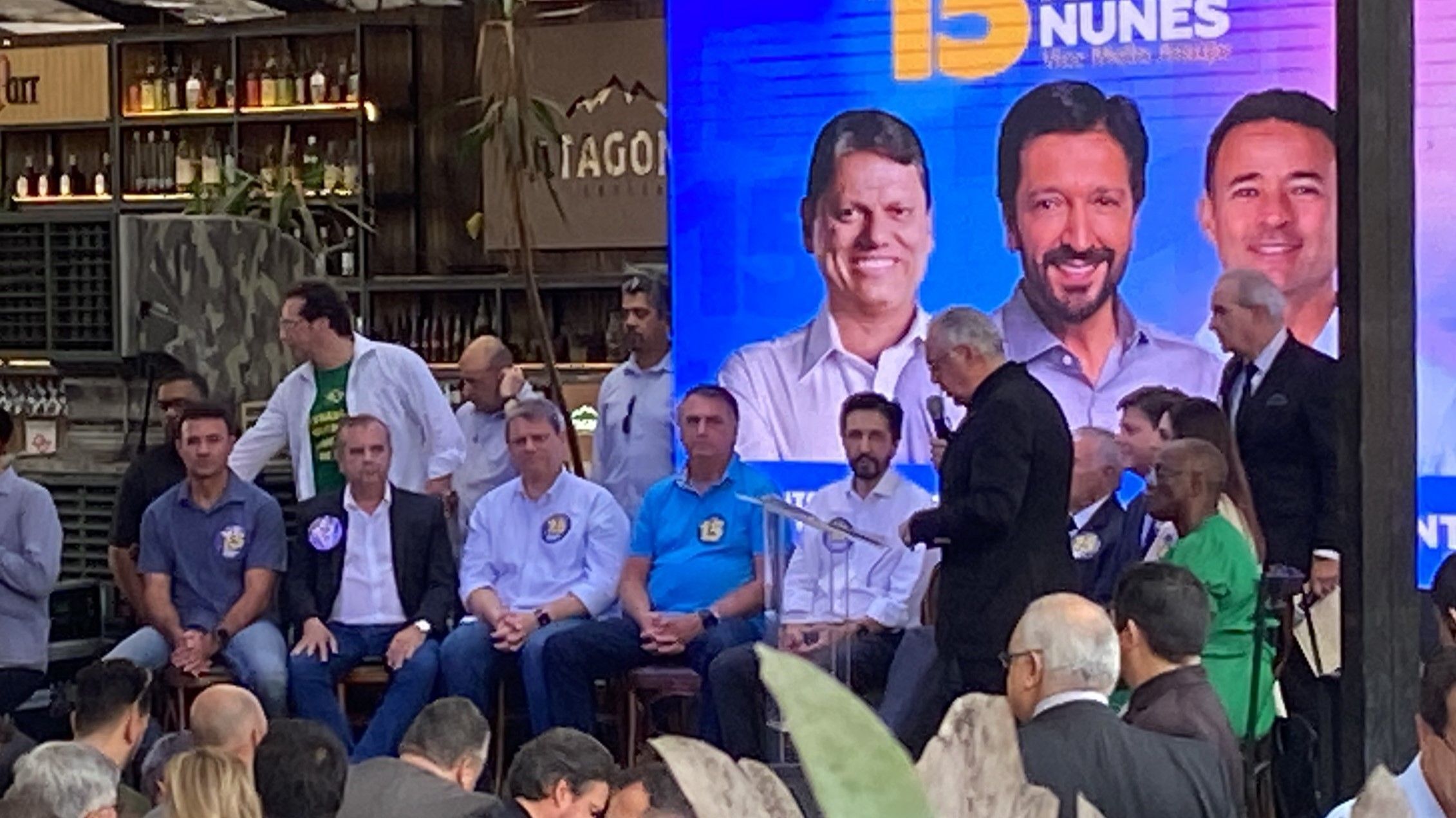 Com discurso de que a eleição não está ganha, Bolsonaro, Temer e Tarcísio reforçam campanha de Nunes