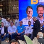 Com discurso de que a eleição não está ganha, Bolsonaro, Temer e Tarcísio reforçam campanha de Nunes