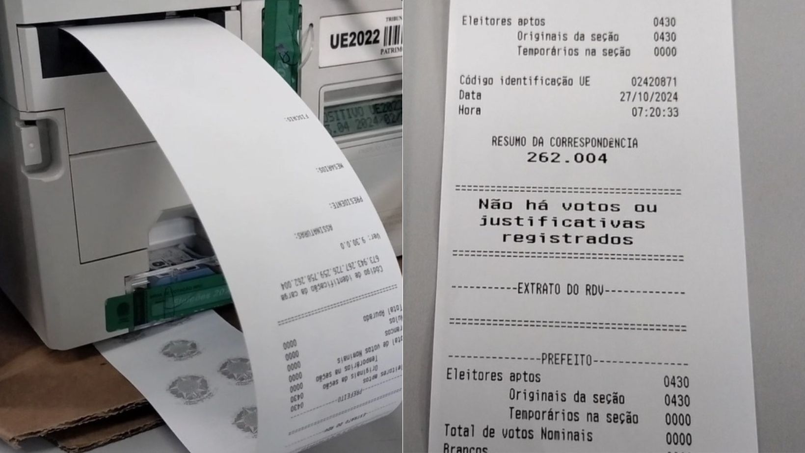 Eleições 2024: zerésima é emitida em zonas eleitorais de Belo Horizonte; confira