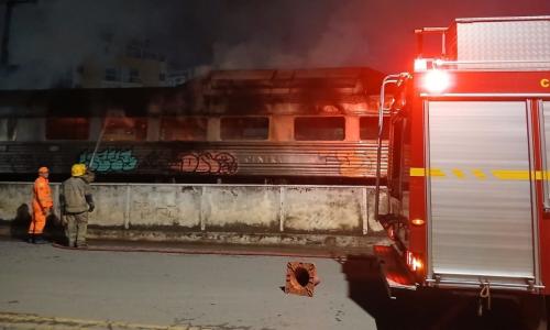 Incêndio foi na antiga Estação Ferroviária Mariano Procópio