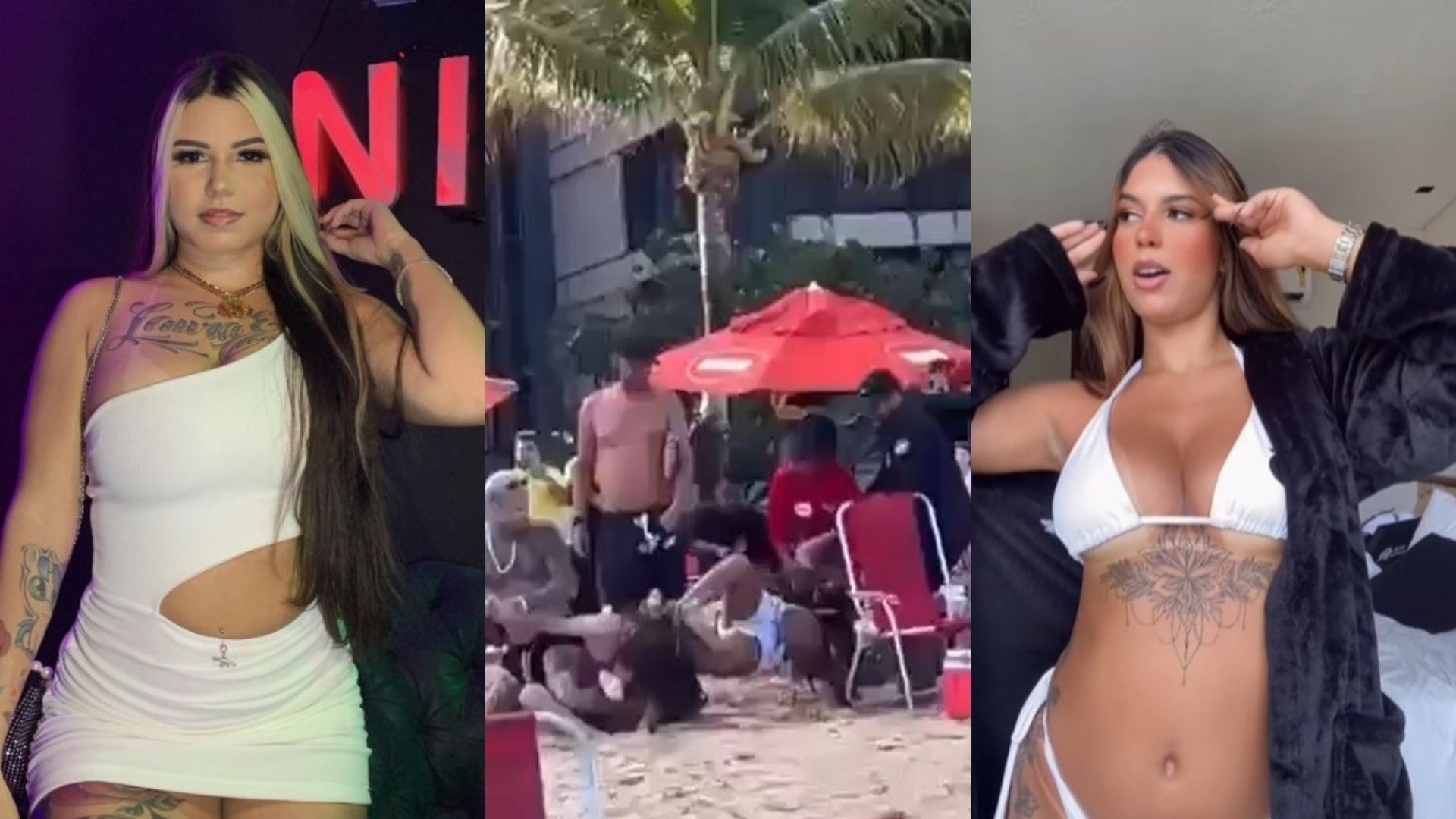 Vídeo: briga de influencers na praia termina em facada em Pernambuco
