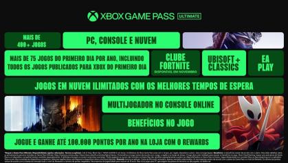 Novos planos e benefícios do Xbox Game Pass