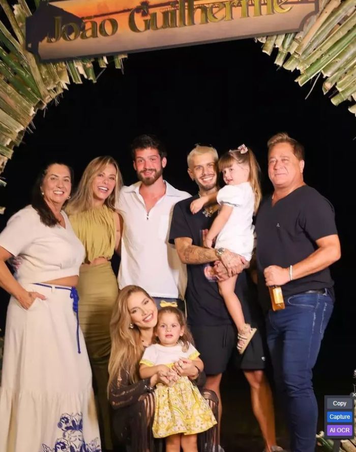 Leonardo e família na Fazenda Talismã