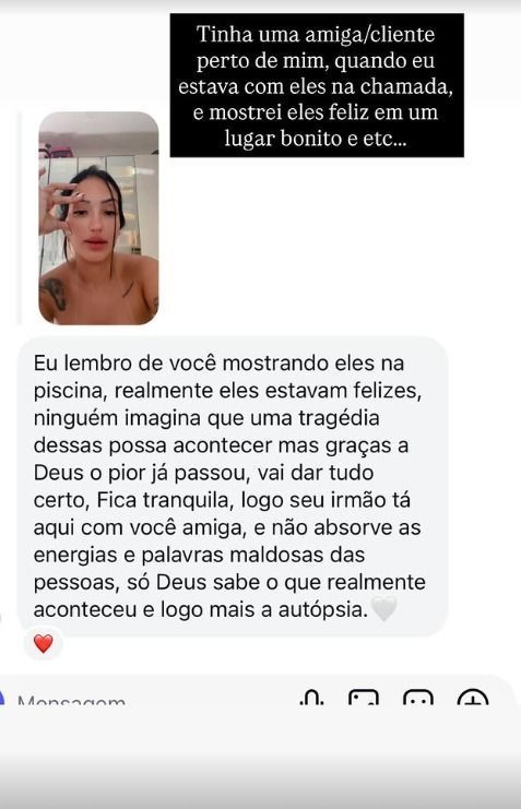 Irmã de Ryan Silveira revela últimos momentos com Yago Campos antes de ele morrer na Grécia.