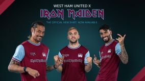 Nova camisa comemorativa do West Ham em colaboração com o Iron Maiden