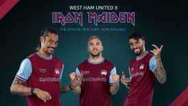 Nova camisa comemorativa do West Ham em colaboração com o Iron Maiden