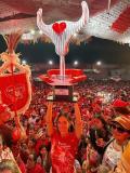 Isabelle Nogueira celebra vitória do 'Boi Garantido'