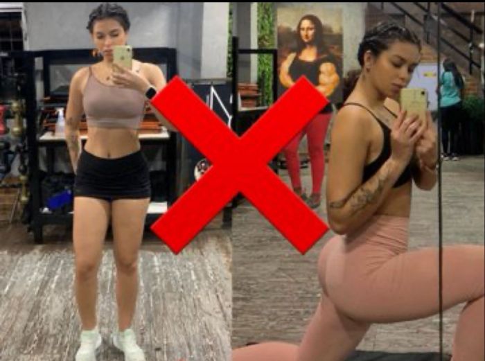 Em uma das imagens associadas à Japinha do CV, mulher aparece treinando em uma academia, que não será identificada, em Duque de Caxias, na Região Metropolitana do Rio de Janeiro