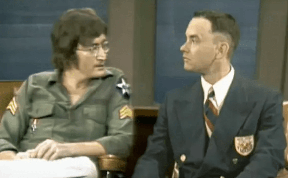 John Lennon ao lado de Tom Hanks, em 'Forest Gump'
