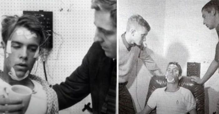 Randy Gardner fazendo alguns testes durante as noites sem dormir em 1964.