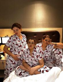 Preta Gil e as amigas Jude Paulla e Malu Barbosa.