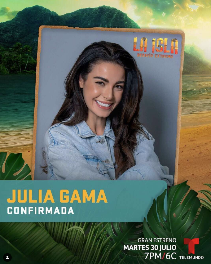 Julia Gama integrou reality de aventura da Telemundo Julia Gama integrou reality de aventura da Telemundo