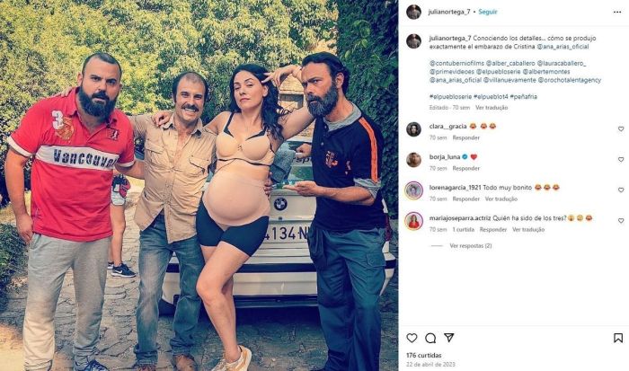 Julián Ortega em gravações em que atuava.