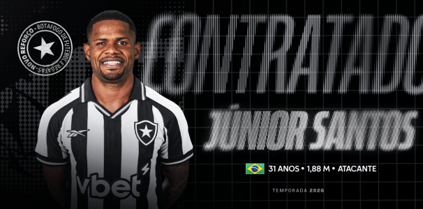 Júnior Santos está de volta ao Botafogo: atacante é emprestado pelo Atlético