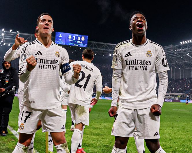 Com brilho de Vini Jr., Real Madrid supera Atalanta pela Champions League