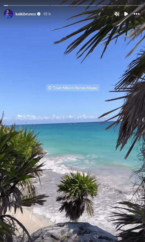 Kaiki curtiu o sábado (28) em praia da cidade de Tulum, no México