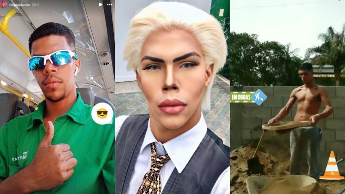 O Ken Humano já foi pedreiro e agora trabalha como frentista. O Ken Humano já foi pedreiro e agora trabalha como frentista.