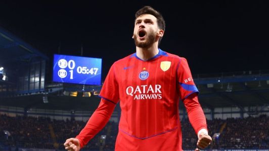 Kvaratskhelia, do PSG • Divulgação/PSG_Inside