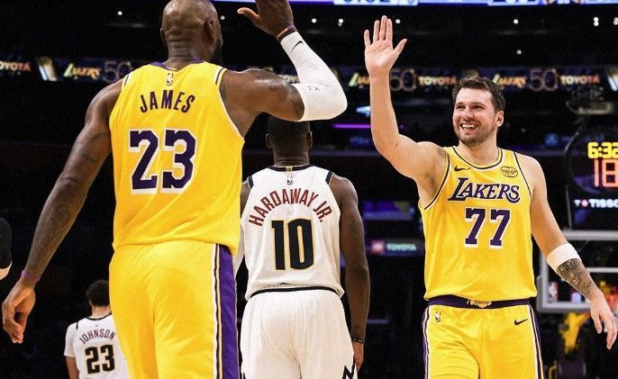 Doncic pontua no fim da prorrogação, e Lakers vencem Nuggets em casa na NBA