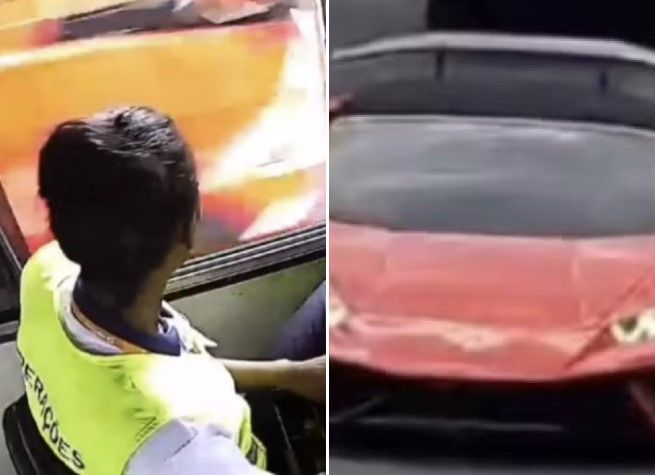 Lamborghini sem placa fura pedágio na Bahia Lamborghini sem placa fura pedágio na Bahia