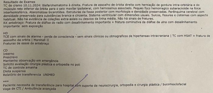 Laudo médico detalhes lesões e traumas Laudo médico detalhes lesões e traumas