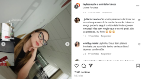 Seguidores encheram o Instagram de Layla de comentários