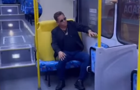 Cantor Leonardo em vídeo publicado no Instagram