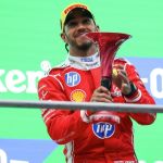 Hamilton celebra primeiro pódio na Ferrari: 'Uma das corridas mais divertidas'