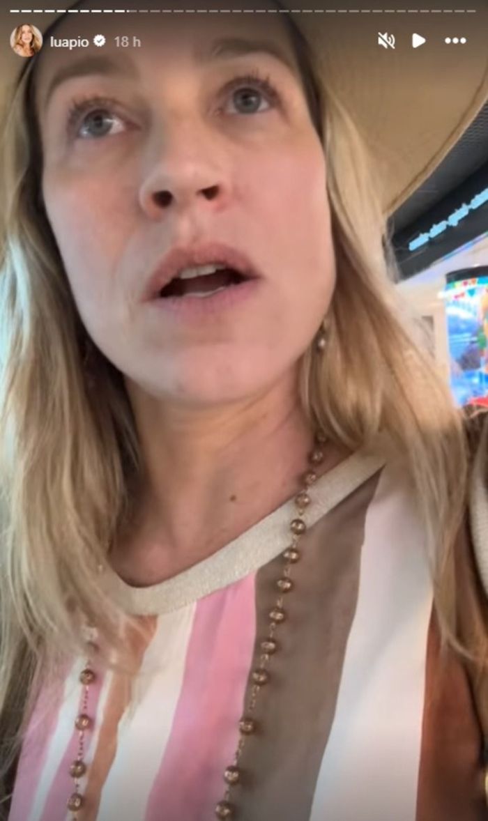 Luana Piovani fala sobre confusão no aeroporto.