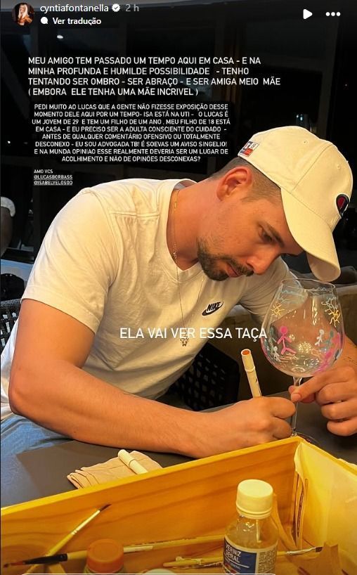 Lucas Borbas foi clicado por amiga 