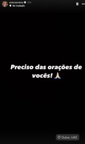 Lucas Viana publicou o relato no Instagram