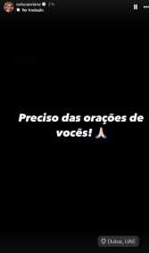 Lucas Viana publicou o relato no Instagram