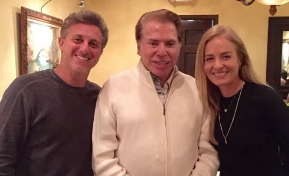 Luciano Huck se despede de Silvio Santos