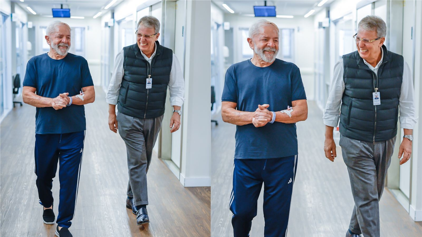 Internado, Lula divulga vídeo caminhando em hospital e pede 'tranquilidade'