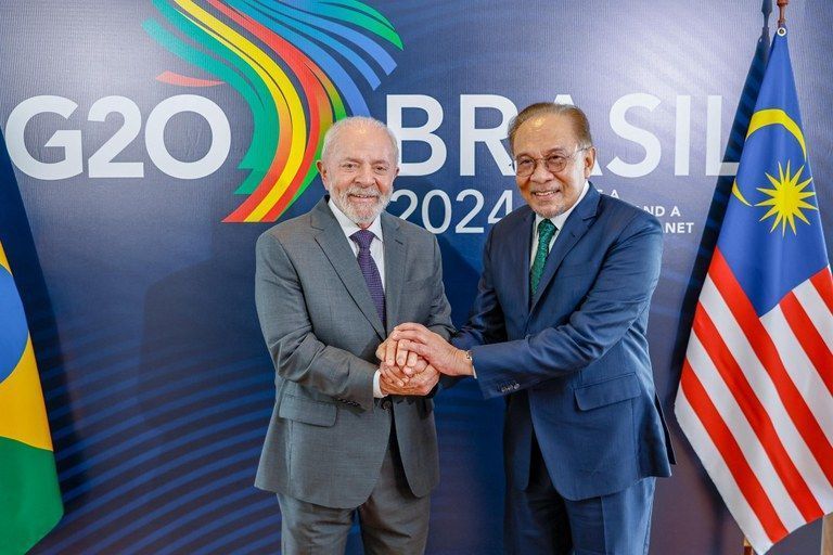 Lula recebe primeiro-ministro da Malásia e discute colaboração em várias áreas