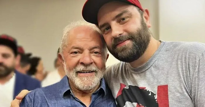 Lula e o filho mais novo, Luís Claudio