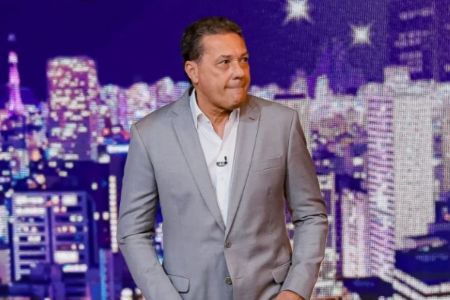 Vanderlei Luxemburgo em participação no The Noite, programa do SBT