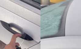 Carros congelados, tradicionais pontos turísticos cobertos por uma fina camada de gelo e temperatura negativa iniciaram o dia dos curitibanos nesta quarta-feira (25).