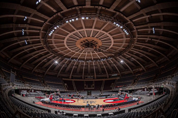 O Ginásio do Maracanãzinho, casa do basquete do Flamengo