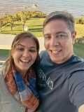 Marcus Marinho publicou fotos ao lado da esposa e exibiu as alianças