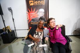 Escritora Conceição Evaristo na Bienal Mineira do Livro