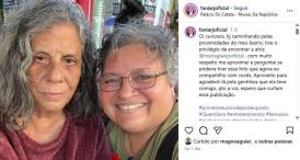 Marya Gladys foi vista com uma fã